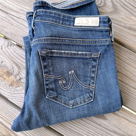 AG Adriano Goldschmied Classic Blue Straight Leg Jeans 27R - Picture 1 of 6